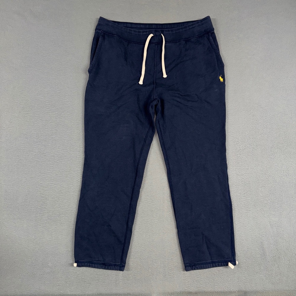 Polo Ralph Lauren Sweatpants Mens XL Navy Blue Classic Fleece Joggers Stretch
